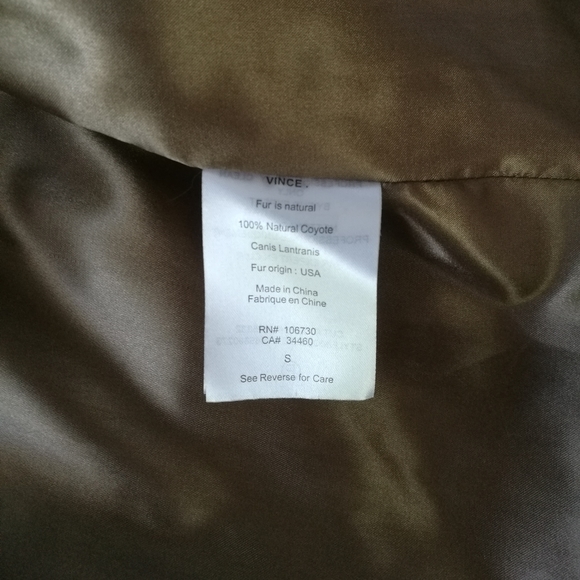 Vince Natural Coyote Fur Jacket - Picture 4 of 5